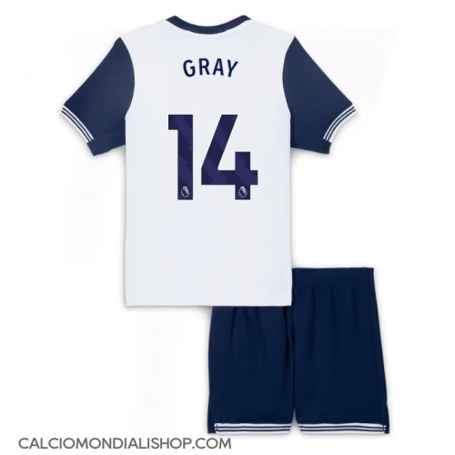 Maglie da calcio Tottenham Hotspur Archie Gray #14 Prima Maglia Bambino 2024-25 Manica Corta (+ Pantaloni corti)